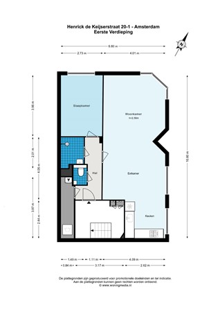 Medium property photo - Henrick de Keijserstraat 20-1, 1073 TH Amsterdam
